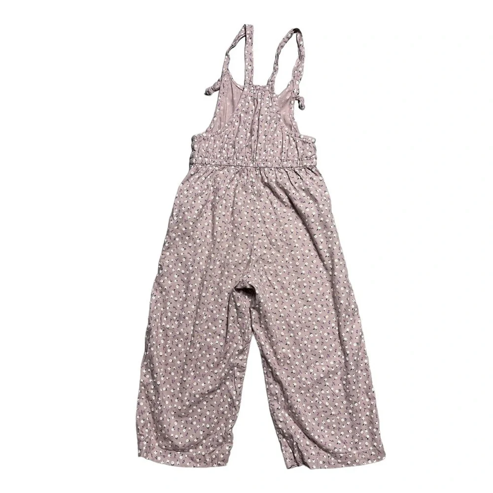Cat & Jack Mauve Floral Jumpsuit GIRLS M (7/8)
